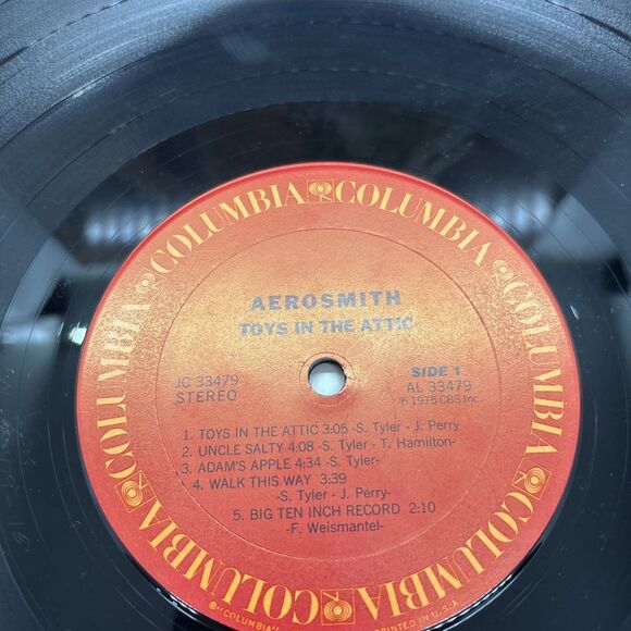 Aerosmith ~Toys in the Attic~ Vinyl Columbia JC 33479 1976 - GRG Tested - Picture 5 of 7